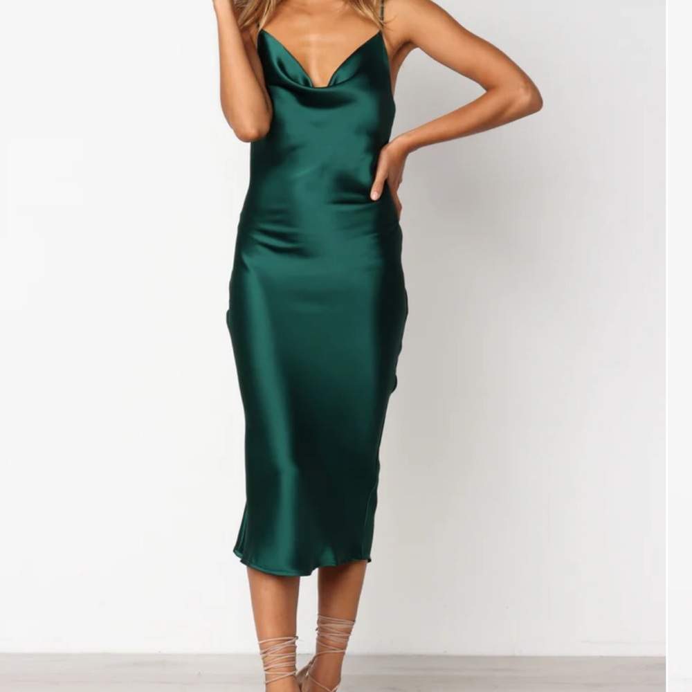 Petal & pup Persia dress— green